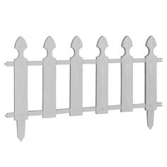 a white picket fence on a white background