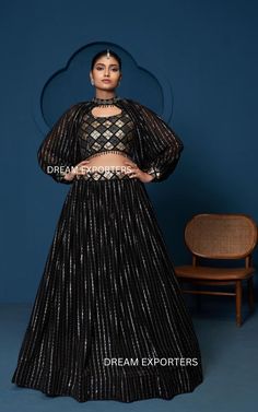 Amazing Black Lehenga Choli For Women Indian Wedding Party Wear Ghagra Choli Bridesmaids Ready Made Lahengas Reception,Sangeet Wear Lehenga FABRIC DETAILS LEHENGA (Semi-Stitched): FABRIC : Georgette WORK : Sequence Embroidery Work FLAIR : 3.50 mtr Inner : Cotton With Canvas and can can layered net SIZE : waist-42" height-42" BLOUSE (Un stitched) Blouse Fabric : Faux Georgette Work : Sequence Embroidery Work With Fancy Lace  Blouse Size : Upto 44 Inches Bust(Un-Stitched) 0.80 mtr Un stitched DUPP Anarkali Lehenga For Party During Eid, Festive Floor-length Party Wear Choli, Traditional Sets For Reception And Party Season, Traditional Drape Choli With Dupatta For Party, Semi-stitched Party Wear Choli For Festive Occasions, Choli With Dupatta For Party, Traditional Drape, Party Choli With Dupatta In Traditional Drape, Black Pre-draped Saree With Cutdana, Party Wear Choli With Pallu For Eid