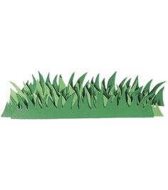 an image of grass cut out from paper