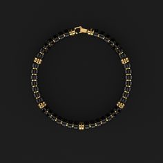 Step into a realm of refined elegance with the Seekers Premium Spacer Bracelet, a 6mm embodiment of sophistication. This piece is not just an accessory; it's a testament to your journey of personal growth and spiritual refinement. With its premium design and subtle detailing, it complements your path towards becoming the best version of yourself. Ideal for both formal and casual settings, this bracelet is a symbol of your commitment to a life of style, depth, and introspection. All our stones ar Modern Black Bracelets With Black Beads, Modern Black Round Bead Bracelets, Black Polished Jewelry For Everyday Luxury, Everyday Luxury Black Polished Jewelry, Classic Black Onyx Bracelets, Classic Black Beaded Bracelets, Classic Black Onyx Bracelet, Modern Black Bracelet With 8mm Beads, Modern Black Bracelets With 8mm Beads