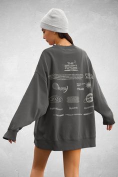 Step into nostalgia and comfort with our Classic Logo Oversized Sweater. Made for both men and women, this high-quality cotton sweater blends timeless style and durability. Its oversized fit and iconic logo add a touch of vintage to any outfit. Versatile and cozy, it's perfect for everyday wear or making a statement. Whether you love its retro vibes or seek ultimate comfort, this sweater is a must-have. Elevate your style effortlessly with this iconic, top-quality sweater--an essential for classic fashion and lasting comfort. Embrace the blend of nostalgia and modern fashion with our premium sweater. 🌱 SAVING THE TREES WITH EACH PURCHASE 🌱 With every purchase you make, we pledge to plant a tree. Your support not only benefits the environment but also transforms lives. Join us in planting Oversized Branding Sweatshirt For Streetwear, Oversized Branded Sweatshirt For Streetwear, Oversized Gray Sweatshirt With Letter Print, Urban Oversized Letter Print Sweater, Oversized Text Print Sweater For Loungewear, Streetwear Drop Shoulder Sweater With Letter Print, Oversized Crew Sweater With Letter Print, Trendy Oversized Sweatshirt With Logo Print, Streetwear Letter Print Drop Shoulder Sweater