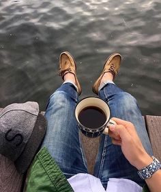 Sitting on the dock, drinking coffee, rocking cuffed pants and boat shoes. Weekend Goals. @mikesheelar Sperry Boat Shoes Outfit Mens, Sperry Boat Shoes Outfit, Boat Shoes Outfit Mens, Sperry Outfit, Style Ideas For Men, Boat Shoes Outfit, Best Boat Shoes, Sperry Shoes For Women, Boat Shoes Fashion