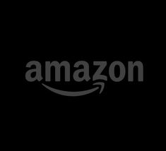 the amazon logo on a black background