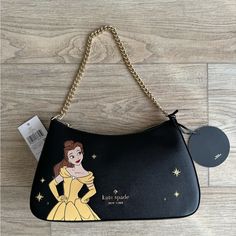 Nwt Kate Spade X Disney Beauty And The Beast Purse. Details In Photos. Beauty And The Beast Purse, Disney Purses, Disney Now, Kate Spade Disney, Disney Purse, Disney Handbags, Bags Kate Spade, Fancy Bags, Disney Beauty And The Beast