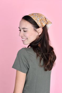 Does this not make you wanna instantly frolic in the meadows + gather wild berries?? 😍 This chic, rustic fall-inspired floral bandana is 100% giving countryside vibes!! 🌾 It features a soft, slick marigold fabric with lavender + white flower patterns, plus an elastic band making it stretchy + comfy for all sizes! Easily slip on + style for the perfect pop of fall color to any outfit! 🍂 Brown Headscarf For Spring, Spring Bandana Print Headscarf, Spring Floral Print Casual Bandana, Casual Spring Floral Print Bandana, Casual Bandana Headband For Spring, Casual Bandana Print Headscarf For Spring, Bohemian Floral Print Summer Bandana, Casual Bandana For Spring Season, Cotton Bandana Headband For Spring