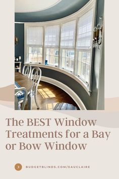 the best window treatments for a bay or bow window