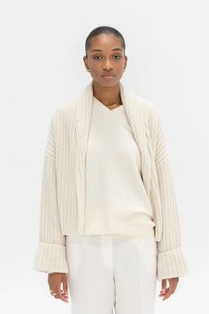 Christian Wijnants Kojo Cardigan, White – Kick Pleat White Kicks, Christian Wijnants, Cardigan White, Kick Pleat, White Cardigan, Drop Shoulder, Bulgaria, Winter Outfits, Fall Outfits