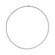 This stunning diamond tennis necklace is the perfect addition to your jewelry collection. It is classic and timeless and always in style! Based on a 16" chain length. We can custom make the length or carat weight too. Please email info@lolajamesjewelry.com to do so. 14K Gold Natural Diamonds 3.8ct: 203 round diamonds, 8.96 grams 5ct: 172 round diamonds, 11.65 grams 8ct: 147 round diamonds, 11.65grams J color, SI clarity 4 prong setting FINAL SALE Classic Brilliant Cut Diamond Tennis Necklace, Classic Tennis Necklace In Diamond White With Brilliant Cut, Timeless Tennis Necklace With Diamond Accents In Diamond White, Classic Diamond Tennis Necklace As Gift, Classic Diamond White Tennis Necklace With Brilliant Cut, Diamond White Brilliant Cut Tennis Necklace, Classic White Gold Tennis Necklace With Single Cut Diamonds, Classic Round Single Strand Diamond Necklace, Brilliant Cut Diamond Tennis Necklace