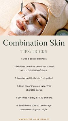 Combination Skin Tips, Ponds Super Light Gel, Morning And Night Skincare, Routine For Combination Skin, Skincare Facts, Beauty Skin Quotes, Esthetician Marketing, Skin Facts, Skin Care Business