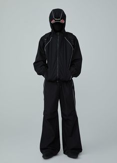 Reflective 3M Windproof Tracksuit Bottoms - These premium 100% cotton unisex tracksuit bottoms feature reflective 3M contrasting lines, a drawstring adjustable bottom hem, and a pleated knee design for a loose-fitting wide shape. Perfect for autumn and winter, they come with YKK metal zippers. Available in sizes Small to Extra Large. Size Chart: SIZE (CM) LENGTH WAIST BUTT SMALL 109.5 68 112 MEDIUM 112 72 116 LARGE 114.5 76 120 EXTRA LARGE 117 80 124 Athleisure Tracksuit With Drawstring For Streetwear, Casual Nylon Tracksuit For Streetwear, Sporty Waterproof Black Parachute Pants, Relaxed Fit Tracksuit With Drawstring For Streetwear, Sporty Parachute Pants With Reflective Details For Streetwear, Hooded Drawstring Tracksuit For Streetwear, Hooded Tracksuit With Drawstring For Streetwear, Sporty Track Jacket With Drawstring For Streetwear, Angel Dress