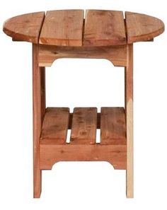 a small wooden table with four tiers on the bottom and one shelf at the top