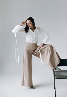 High Waisted Dress Palazzo Pants Wide Leg Custom Pants - Etsy Bosnia and Herzegovina Versatile Beige High-waisted Wide Leg Pants, Modern Ankle-length Wide Leg Pants For Spring, Modern High-waisted Wide Leg Pants For Spring, Elegant Beige Wide Leg Culottes, Elegant Beige High-waisted Culottes, Modern Fitted Beige Wide Leg Pants, Beige Culottes For Spring Workwear, Chic Beige Wide-leg Culottes, Beige Straight Culottes For Spring