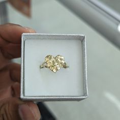 10kt Real Gold Nugget Ring For Women Size 8 Heart Size 14.5*13.4mm Weight 1.77 Gm Please Check The Picture Carefully To Understand The Size Of The Ring 100% Authentic Gold Not A Gold Plated Or Not A Gold Filled Never Change Color Or Never Fade Never Tarnish Comes In A Gift Box Gold Nugget Ring, Authentic Gold, Gold Nugget, Never Change, Cute Rings, Gold Heart, Ring For Women, Heart Of Gold, Womens Jewelry Rings