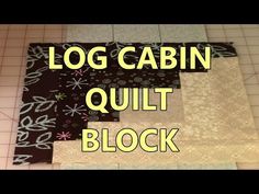 the log cabin quilt block is laid out and ready to be sewn