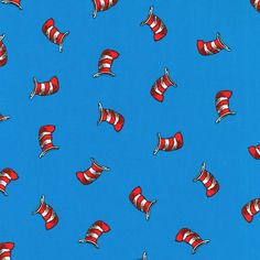 Robert Kaufman fabric bundle FQ (approximately 18" x 21") Dr. Seuss Cat In The Hat Fabric By The Yard and Thing One and Thing Two Panel FQ Fabric Bundle Dr Seuss Background, Dr Seuss Wallpaper, Blue Blue Background, Thing One And Thing Two, Dr Seuss Fabric, Aqua Quilt, Orange Quilt, The Cat In The Hat, Dr Suess