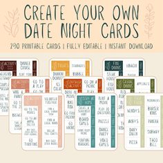 the ultimate printable date night cards