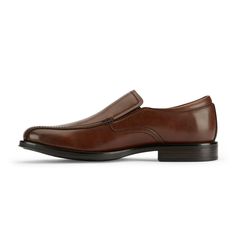 Refined yet versatile, these Dockers dress shoes provide a look that is sleek and timeless. A latex cushioned footbed creates next level comfort, while the durable, rubber outsole gives extra support all day long. These handcrafted, men’s run off loafers are complete with the classic silhouette, polished synthetic uppers and sophisticated accents to elevate any look from work slacks to dress pants. Slip-resistant Round Toe Business Loafers, Leather Slip-on Dress Shoes With Ortholite Insole, Synthetic Moc Toe Slip-ons With Rubber Sole, Formal Slip-resistant Round Toe Loafers, Business Slip-resistant Round Toe Loafers, Business Slip-on Dress Shoes With Ortholite Insole, Formal Slip-on Slip-resistant Loafers, Slip-on Leather Dress Shoes, Slip-resistant, Slip-resistant Leather Slip-on Dress Shoes