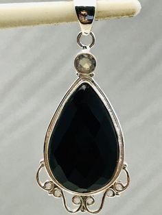 Black Onyx and Opalite Pendant - Morganna’s Treasures Black Oval Spiritual Jewelry, Mystical Black Jewelry For Healing, Black Onyx Healing Jewelry, Black Onyx Jewelry For Healing, Spiritual Black Jewelry With Large Stone, Black Natural Stones Gemstones For Gift, Black Teardrop Natural Stone Jewelry, Physical Strength, Ending A Relationship