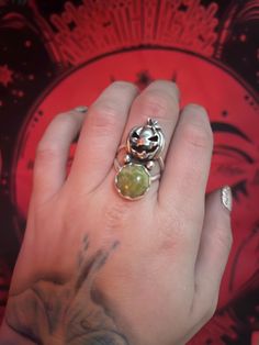 This spooky lil guy is ready for his forever home! This Connemara Marble Jack-o'-lantern ring is one of a kind! This marble is straight from the natural source in the hills of Ireland. Perfect for those where Halloween is everyday. This guy is a size 7 with a split shank! Lantern Ring, Lantern Rings, Connemara Marble, Jack O'lantern, La Source, Split Shank, Forever Home, The Hills, This Guy