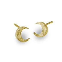 Across cultures and time, Moon symbols have been associated with clairvoyance and knowing without thinking. Offered here in as an 18k gold post back stud earring. 18k Gold motif with 14k gold post back & butterfly clutch Motif is approximately 3/16 x 1/4" For size reference, the motif is roughly same size as our Gold Tiny Center Moon Endless Hoop Earring charm motif (without hoop) Hand-crafted in Los Angeles, California Designed to mix or match. How will you wear yours? Gold Motif, Moon Symbols, Butterfly Clutch, Moon Studs, California Design, Stud Earring, Charm Earrings, Los Angeles California, Crescent