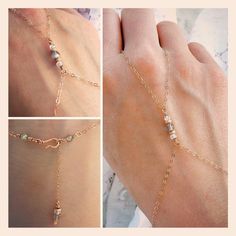 "Handmade, dainty, minimalist hand chain with flashy labradorite and sparkling zircon beads  *Handmade minimalist hand chain *Choice of sterling silver, gold or rose gold filled *Adjustable length fits wrists with 6 inch to 8 inch circumference  *Dainty cable chain ring and bracelet  *3-4mm gorgeous, flashy labradorite beads   *3mm sparkling faceted zircon beads        *3mm fine metal rondelles *Handmade 22 gauge wire hook clasp   *Wire wrapped labradorite charm dangle *Comes beautifully packaged in a gift box, ready for giving *Ships within 3 business days of purchase *If you would like me to include a handwritten note to the recipient, please include what you would like it to say in the \"message to seller\" section at checkout  *Care instructions:         -Copper and sterling silver wil Dainty Adjustable Bracelet Body Jewelry, Dainty Adjustable Body Jewelry Bracelet, Adjustable Dainty Body Jewelry, Dainty Body Jewelry With Adjustable Chain For Wedding, Dainty Adjustable Chain Body Jewelry For Wedding, Minimalist Hand Wrapped Adjustable Jewelry, Dainty Wire Wrapped Bracelet Jewelry, Delicate Adjustable Hand Wrapped Jewelry, Adjustable 14k Gold Bohemian Jewelry