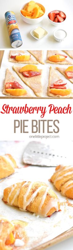 this strawberry peach pie bites recipe is perfect for summer