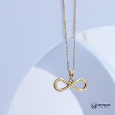 14KSolidGold infinity Symbol Love Necklace Friendship Best Friends Charm Chain Engagement Wedding Promise Valentines Day Gift Jewelry Women ❤❤【Materials & Specifications:】 - 14K gold pendant and chain - Chain thickness is 0.9mm - infinity pendant dimensions are Width:1.97cm (0,77in) Length:7.6mm (0.29in) ❤❤【Available in 4 different chain lengths】 42 cm (16.5 in) 44 cm (17.3 in) 46 cm (18.1 in) 48 cm (18.8 in) ❤Gold Color: Rose Gold, Yellow Gold, White Gold ❤Make a wish and put on your ring a Friendship Best Friends, Necklace Friendship, Stackable Necklaces, Love Symbol, Beautiful Gold Necklaces, Infinity Pendant, Wedding Promises, Infinity Love, Solid Gold Necklace