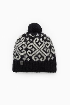 "Hand knitted one size pure wool bobble hat with nordic ornament is super warm & light. Ideal for chilly autum, winter weather. Breathable wool material will keep your head nice & warm. Designed with the WoolHouse label. 100% wool ensures natural breathability and wicking properties.  One size, unisex winter hat fits womens & mens. 𝐒𝐓𝐈𝐋𝐋 𝐍𝐎𝐓 𝐒𝐔𝐑𝐄 𝐀𝐁𝐎𝐔𝐓 𝐓𝐇𝐄 𝐒𝐈𝐙𝐄? 𝐉𝐔𝐒𝐓 𝐏𝐋𝐀𝐂𝐄 𝐓𝐇𝐄 𝐎𝐑𝐃𝐄𝐑 𝐀𝐍𝐃 𝐀𝐓𝐓𝐀𝐂𝐇 𝐘𝐎𝐔𝐑 𝐎𝐖𝐍 𝐌𝐄𝐀𝐒𝐔𝐑𝐄𝐌𝐄𝐍𝐓𝐒 𝐖𝐈𝐓𝐇 𝐓? Warm Nordic Hats For Outdoor, Nordic Style Warm Outdoor Hats, Warm Nordic Beanie For Outdoor, Nordic Style Winter Hat For Outdoor Activities, Nordic Warm Hats For Cold Weather, Nordic Style Warm Hats For Cold Weather, Warm Nordic Hats For Cold Weather, Nordic Style Hand Knitted Winter Hat, Nordic Warm Beanie For Cold Weather