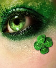 Coffeenuts Photo Oeil, Irish Eyes Are Smiling, Irish Eyes, Green Makeup, Day Makeup, Fantasy Makeup, St Pattys Day, Eye Make, Pretty Eyes