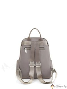 BirdinBag - Efficient and Stylish Minimalist Backpack Gray Rectangular Backpack With Zipper, Gray Rectangular Backpack With Zipper Closure, Versatile Gray Backpack With Zipper Closure, Gray Softback Backpack For Everyday Use, Gray Shoulder Backpack With Adjustable Strap, Gray Backpack With Zipper Closure, Gray Softback Bags With Zipper Closure, Gray Softback Bag With Zipper Closure, Gray Standard Backpack With Zipper Closure