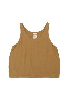 A slightly boxy fit and lightweight hemp blend create a swingy drape on this summer staple. Made from durable, breathable hemp, this tank is built to last, just like your love for the good life. This style has a slightly scooped, flattering neckline with narrow straps, and a swing hem. Two fun, peekaboo side slits at the bottom pair well with high-waisted bottoms. Light-weight with subtle texture Narrow straps, looser at waist, split hem Perfect weight, easy to wear Women's style and sizing Crop Without Bra, Hemp Fabric, Organic Cotton Fabric, Summer Staples, Cropped Tank Top, Spandex Fabric, Crop Tank, Women's Style, This Summer