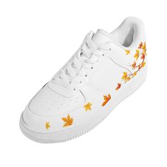 Falling Leaves Sneakers The Falling Leaves Low Top Unisex Sneakers boast a fashionable and comfortable construction, enhanced by a crafted golden leaves that transmits a vibrant, autumntime-like look. Featuring a lightweight and robust construction, these shoes are a practical choice for everyday wear. Their classic design ensures they will make an impact in any situation. Yellow Sneakers With Round Toe For Fall, Yellow Low-top Fall Sneakers, Yellow Low-top Sneakers For Fall, Yellow Fall Sneakers With Round Toe, Fall Yellow Low-top Sneakers, White Low-top Sneakers For Fall, Floor Pillows Living Room, Throw Pillows Bedroom, Vegan Leather Boots