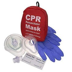 The AsaTechmed CPR rescue mask kit is the face shield chosen by professionals, but can also be used by any rescuer. It is easy enough for any adult to perform cpr safely and effectively with our latex free rescue mask. ONE WAY VALVE Our high quality cpr mask features a one way filter valve and elastic head strap to allow hands-free operation. This will keep the rescuer safe and reduce risks of cross contamination as well as protect the patient. ADULT CHILD + INFANT MASKS A pair of gloves, protec First Aid Kit Checklist, Nurse Kit, First Aid Cpr, Rescue Diver, Emergency Bag, Children's Mask, Emergency Prepping, Emergency Response, Cpr