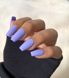 Periwinkle Nails, Prom Nails, Sky Nails, Short Coffin, Short Coffin Nails, Coffin Press On Nails, Beautiful Nail Designs, Dip Powder Nails, Square Acrylic Nails