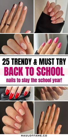 Start the school year with style with these 31 insanely chic back-to-school nails! From subtle to bold, these designs will have you looking fresh and fashionable. Save this pin for your next nail inspiration!

back to school nails | back to school nails for teachers | simple back to school nails | back to school nail ideas | cute back to school nails | back to school nails short | back to school nail inspo | back to school nails for teens | back to school nail designs School Nails Short, Simple Back To School Nails, Nails For Teachers, Nail Inspo Back To School, Back To School Nails Short, Back To School Nail Designs, School Nail Designs, Cute Back To School Nails, Back To School Nail Ideas