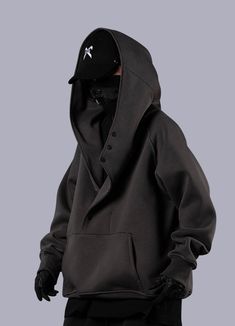 Push fashion boundaries with this cool and innovative Japanese hoodie. Immerse yourself in the world of avant-garde urban style with our Oversize Japanese Hoodie, a garment that fuses Asian streetwear aesthetics with the functionality of techwear. This uniquely designed hoodie caters to men and women who dare to challenge fashion norms while seeking comfort and warmth in their attire. Embrace this techwear hoodie's exceptional comfort with its spacious kangaroo pocket - a perfect sanctuary for y Harajuku Style Hooded Jacket For Winter Streetwear, Winter Harajuku Style Hooded Streetwear Jacket, Urban Hoodie With Funnel Neck For Streetwear, Streetwear Funnel Neck Hoodie With Adjustable Hood, Techwear Hoodie With Detachable Hood And Long Sleeves, Urban Funnel Neck Hoodie For Streetwear, Funnel Neck Hoodie With Adjustable Hood For Streetwear, Long Sleeve Techwear Hoodie With Detachable Hood, Oversized Harajuku Hoodie For Streetwear