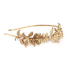 "This meticulously crafted headband features a cascade of antique gold-plated leaves, delicately drizzled to create an enchanting dazzle in the play of light. Each leaf, thoughtfully placed, adds whimsy and sophistication, forming a harmonious blend of elegance. Adorning your locks, it becomes a radiant masterpiece, captivating attention with a subtle golden glow, elevating your presence at any gathering. Embrace the allure of this carefully designed headband, where the subtle brilliance of anti-gold-plated gold leaves converges with timeless enchanting dazzle. Piece approximate measurements: - the entire headband measures 16\" - the adorned part is 7\" long, 2\" at its widest and 0.3\" at its tallest Style H034 Our products are meticulously handmade in our USA-based studio, ensuring quali Crown Simple, Leaves Crown, Gold Leaf Crown, Pastel Pink Weddings, Fall Headband, Whimsical Romantic, Fall Headbands, Leaf Crown, Silver Oak