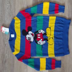 Size: L (Youth Kids) Shoulder To Hem: 24" Pit To Pit: 17.5" Condition: Nwt, No Rips, No Stains, From Smoke Free Home. Flat Lay Measurements. Ships Within 24 Hrs Except Weekends! I Love Offers! Playful Blue Mickey Mouse Top, Retro Blue Tops For School, Blue Mickey Mouse Tops For Disney Trips, Casual Mickey Mouse Tops For Playtime, Playful Mickey Mouse Top For Winter, Playful Mickey Mouse Winter Tops, Playful Mickey Mouse Winter Top, Fun Blue Tops For Winter, Retro Winter Tops With Cartoon Print