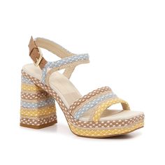 Dolce Vita-Alex Platform Sandal Elevate your warm weather look with the Alex sandal from Dolce Vita. This woven textile brings a boho touch to this pair, while the chunky platform and heel heighten the mood. Beige Fabric Sandals For Vacation, Fabric Sandals For Vacation, Brown Woven Sandals For Spring, Spring Woven Brown Sandals, Spring Brown Woven Sandals, Bohemian Beige Sandals For Summer Outings, Bohemian Woven Sandals For Spring, Spring Bohemian Woven Sandals, Beige Fabric Sandals For Summer