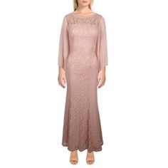 Manufacturer: SLNY Style Type: Evening Dress Collection: SLNY Sleeve Length: Batwing, Dolman Material: Polyester Fabric Type: Polyester Specialty: Burnout Sku: BH5906744 Size: 8P.  Color: Pink.  Gender: female.  Age Group: adult. Maxi Evening Dress, Evening Dress Collection, Maxi Dress Evening, Lace Maxi, Dress Collection, Evening Dress, Gender Female, Evening Dresses, Polyester Fabric