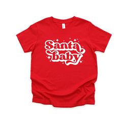 Santa baby kids tshirt All shirts are made with a quality Bella + Canvas unisex style. Sizes range from 2T to youth large. Other colors requests can be made if you reach out. Toddler Christmas Shirt, Christmas Tee Shirts, Christmas Girls, Kids Tshirt, Kids Holiday, Christmas Tshirt, Toddler Christmas, Kids Graphic Tees, Santa Baby