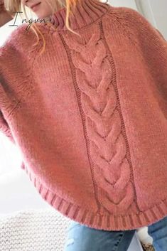 This is a thick sweater. The high collar design prevents cold wind from entering. The loose hem fits everyone. The pure color is simple and generous.💖Buy 3 Get 15% Off Code: NEW15💖Over 3 Get 18% Off, Code: NEW18💖Buy 2 Get 12% Off, Code: NEW12💖Free Shipping Over USD79.99Details: Material: Cotton Blends Style: Daily Fit Type: Regular Clothing Length: Regular Sleeve Length: Long Sleeve Neckline: O Neck SIZE(IN) Sleeve Bust Length S 25.0 49.9 28.9 M 25.4 51.5 29.6 L 25.7 53.0 30.4 XL 26.1 54.6 31.2 Tips:Due to the many variations in monitors, the color in the image could look slightly different, please take physical design and color shall prevail.Please allow 0.4"-1" differs due to manual measurement. Loose Cotton Pants, Fall Blazer, Thick Sweater, Linen Casual, Thick Sweaters, Pocket Jacket, Straight Trousers, Summer Blouses, Collar Designs