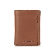 Carry your cards and cash in style with this men's leather wallet from Eddie Bauer. Carry your cards and cash in style with this men's leather wallet from Eddie Bauer. Dimensions: 3.25 in. x 4.5 in. x 0.5 in. Embossed logo designFABRIC & CARE Leather Spot clean Imported Size: One Size. Color: Brown. Gender: male. Age Group: adult. Leather Trifold Card Holder, Classic Trifold Wallet With Smooth Grain, Leather Trifold Wallet For Business, Leather Trifold Wallet With Card Slots, Brown Trifold Wallet With Coin Pocket, Brown Trifold Wallet With Card Slots, Classic Brown Trifold Wallet, Brown Trifold Card Holder, Leather Trifold Wallet