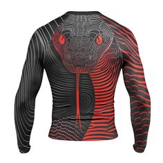 Red Eyes Snake Men's Long Sleeve Rash Guard Our men's compression shirt is made from an 88% Polyester and 12% Spandex blend, ensuring a second-skin fit in the form of a slim fit that provides full flexibility and freedom of movement for executing any fighting move or pose with ease. The long sleeve rash guard is machine washable and designed for optimal thermal regulation, keeping you warm before training and cool during breaks. The innovative fabric technology balances comfort and support, making it suitable for various sports such as MMA, Brazilian Jiu Jitsu, Jiu Jitsu, Muay Thai, No Gi Jiu-Jitsu, Grappling, Wrestling, Kick Boxing, Gym, Workout, Crossfit, and Fitness. We have long term non-stopping improvement that we gradually polishing our products to meet wearers' experience. We work Long Sleeve Fitted Rash Guard With Moisture-wicking, Outdoor Moisture-wicking Stretch Rash Guard, Stretch Moisture-wicking Long Sleeve Rash Guard, Moisture-wicking Long Sleeve Rash Guard For Surfing, Jiu Jitsu Rash Guards, Boxing Gym, Mens Compression, Rash Guard Women, Christmas Leggings