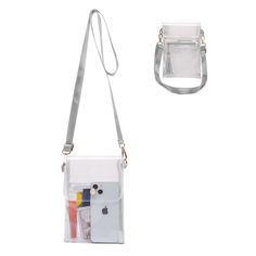 PRICES MAY VARY. Stadium Approved: You can use the plastic see through bag as small clear crossbody bags/clutch purses/handbags for women, suitable for office, shopping, festival, concert, football games, make it easier for fans to gain access to all stadiums Decent room: The clear crossbody bag size is 5.5x0.8x8.5 inches, which has a back pocket, providing enough space for your phone, small wallet, cards, cash, keys, lipsticks and perfume Premium Material: Our transparent purse is made of high Transparent Purse, Outdoor Fans, Iphone Bag, Clear Purses, Festival Concert, Outdoor Fan, Sport Outdoor, Fan Fashion, Phone Purse