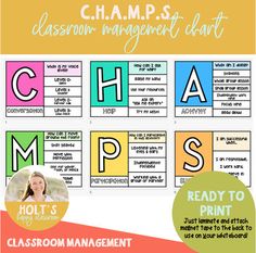 the classroom management chart is shown for students to learn how to use it and what to use