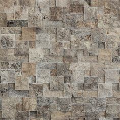 an image of a stone wall that looks like it has been made out of tiles