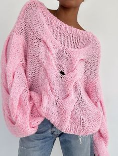 Who said cozy can’t be chic? This plush, hand knit sweater features statement sleeves and the perfect oversized fit. Top Pearl, Hand Knit Sweater, Butterfly Top, Statement Sleeves, Pink Round, Hand Knitted Sweaters, Gold Shimmer, Who Said, Oversized Fits