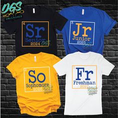 Class Tshirts Designs, Senior Shirt Designs, Senior Shirt Ideas, Junior Shirt, School Spirit Shirts Designs, Shirt Images, School Shirt Designs, Class Shirts, Spirit Store