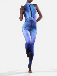 Cosmic Consciousness Shaping Unitard Celestial Printed - Etsy Czech Republic Fitted Sleeveless Unitard For Yoga, Fitted Sleeveless Training Jumpsuit, Fitted Sleeveless Unitard For Training, Blue High-stretch Unitard For Yoga, Fitted Blue Unitard For Yoga, Fitted Sleeveless Unitard For Sports, Fitted Sleeveless Athleisure Leotard, Fitted Athleisure Leotard For Training, Fitted Unitard For Pilates